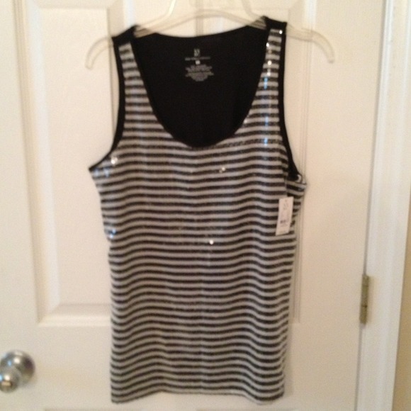 ❌SOLD❌NY&C Striped Sequin Tank
