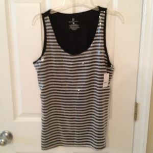 ❌SOLD❌NY&C Striped Sequin Tank