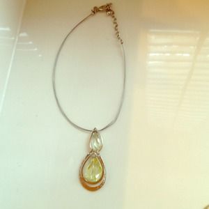 Chico's green jewel necklace