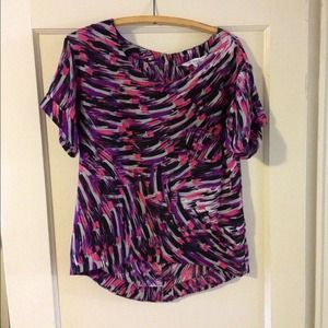 BCBGeneration silk graphic top
