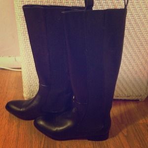 Black leather riding boots BRAND NEW