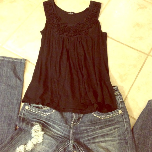 Black dressy tank size xs