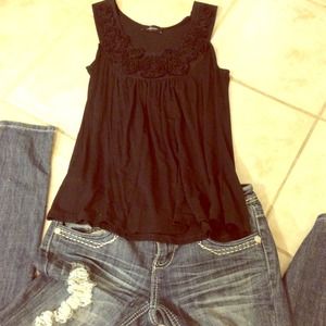 Black dressy tank size xs