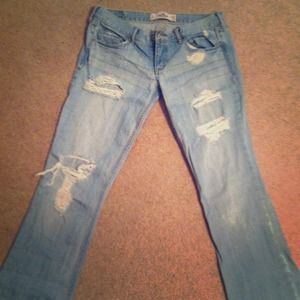 REDUCEDHollister boot cut distressed jeans size 27