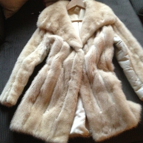 White mink coat