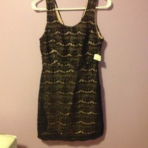 Black lace dress