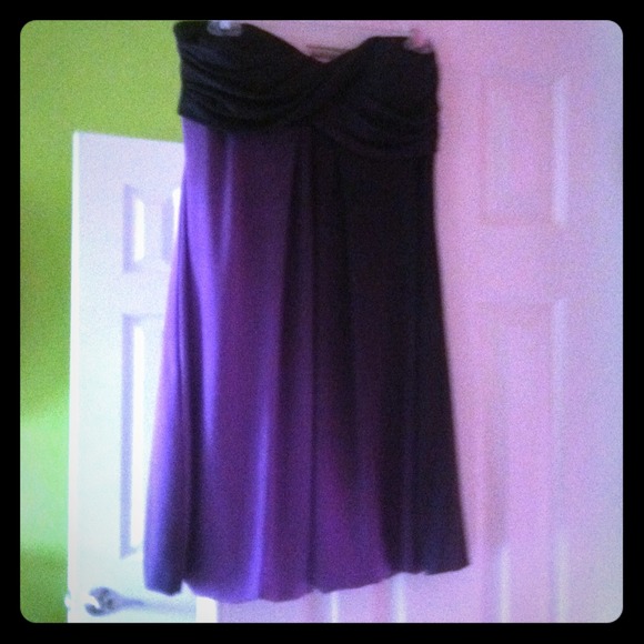Purple Ombré Strapless Dress 💜