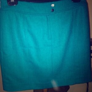 Very cute H&M blue/green wool mini