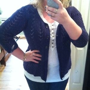 Purple Crochet Cardigan!