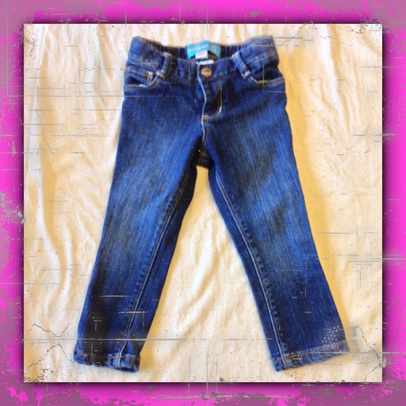 2 pairs toddler girls skinny jeans