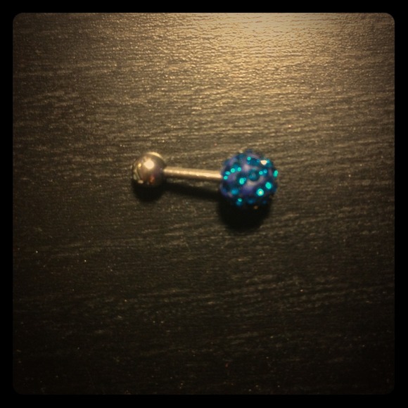 💎REDUCED Twice💎 16 G Blue labret barbel