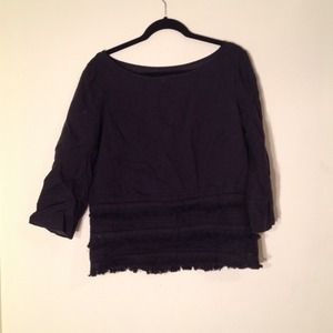 100% linen tunic/shell from anthro. Crochet/ lace