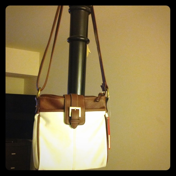 Merona cross body white/brown