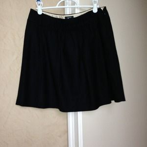 J Crew black wool skirt