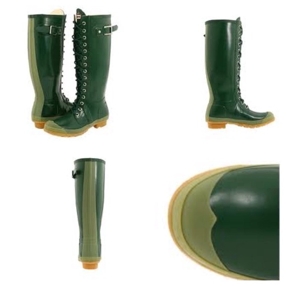 BNWB hunter watling boots in green size 5.
