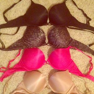 4 34B Victoria Secret Bombshell bras