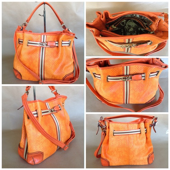 Gorgeous Orange Leather Handbag🌻