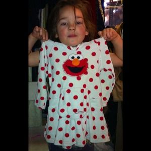 VELORE ELMO SKIRTED HOODIE 2-3T EUC ❤❤❤❤❤❤