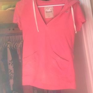 Hooded hollister short sleeve hoodie $15