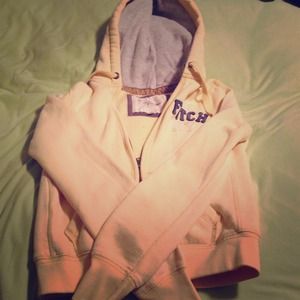 Yellow Abercrombie and Fitch zip up