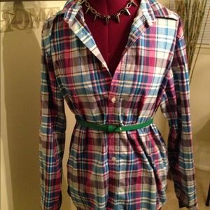 Boyfriend checkered top!!