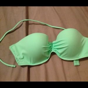 SOLD Mint green underwire bandeau bikini