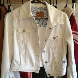 White jeans jacket