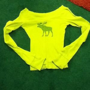 A&F Long sleeve, off the shoulder, crop top