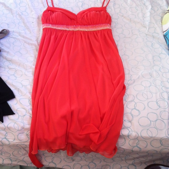 Coral dress