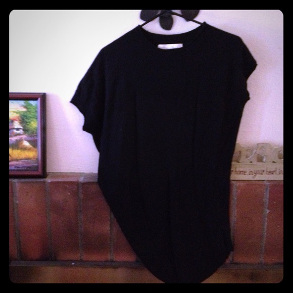 Asymmetrical Black Sweater