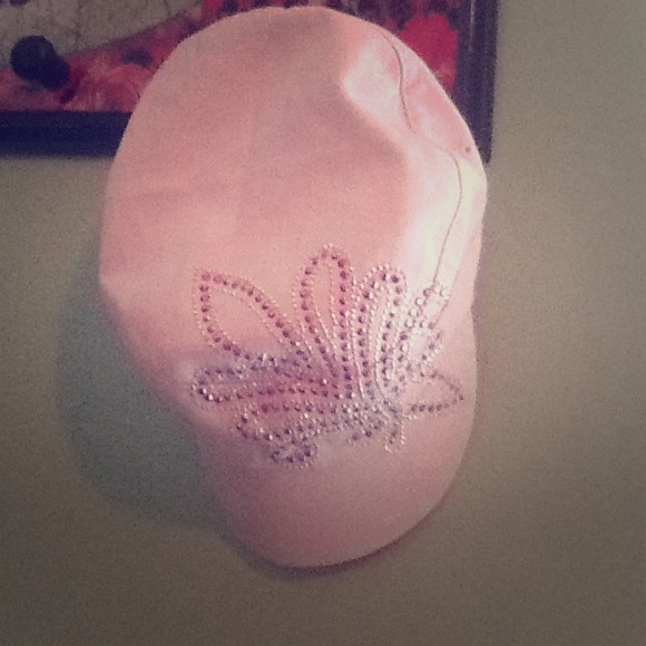 Super cute! Euc light pink rhinestones hat