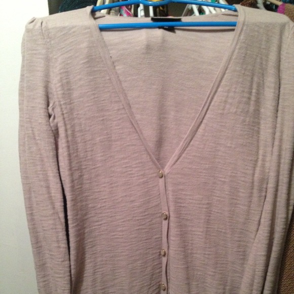 Gray cardigan
