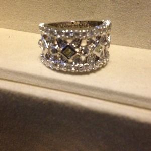 Cubic zirconia ring.