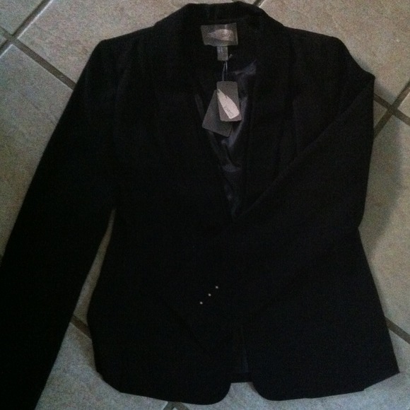 Chiffon panel long line jacket