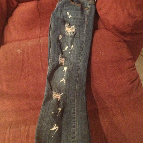 Bleached and ripped skinny Abbey Dawn jeans! - Picture 2 of 4