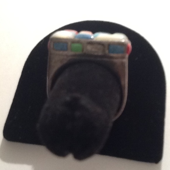 Sterling/Semi-Precious Stone Ring (Sz. 11) - Picture 4 of 4