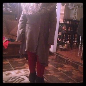 A coat nice and warm with fur!