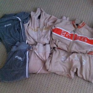 Bundle of track suits