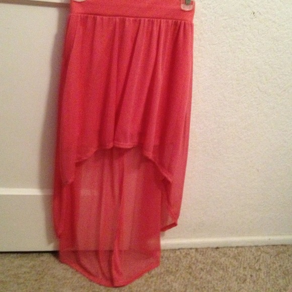 💗🎀RESERVED🎀💗 Pink High-low skirt