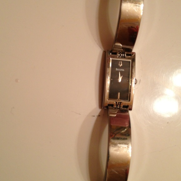 Bulova Women’s Rectangular Quartz Watch – Stainless Steel Elegant Classic