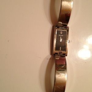 Bulova Women’s Rectangular Quartz Watch – Stainless Steel Elegant Classic