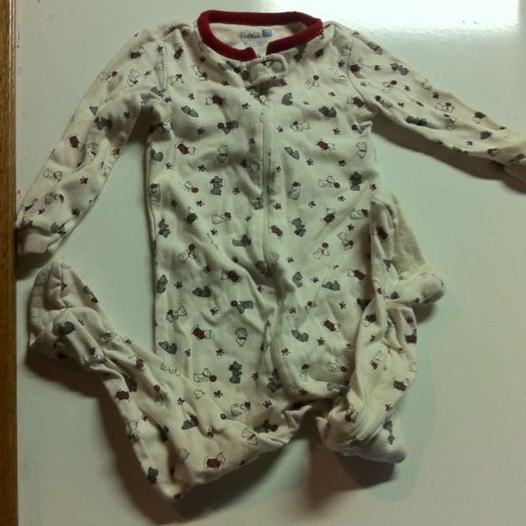 SOFT THIN COTTON FEETIE PJS WITH DOGGIES 🐶🐶🐶❤🐶 - Picture 1 of 4