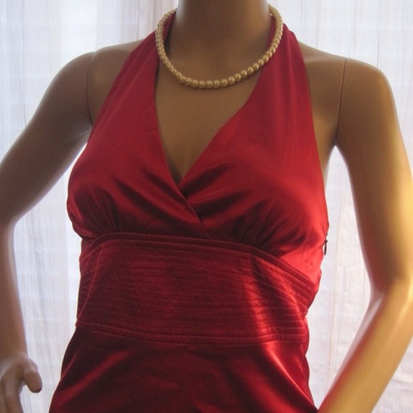 SOLD to true771...Red Halter Blouse