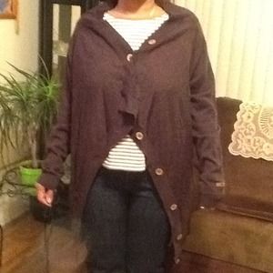 Chocolate brown wool sweater