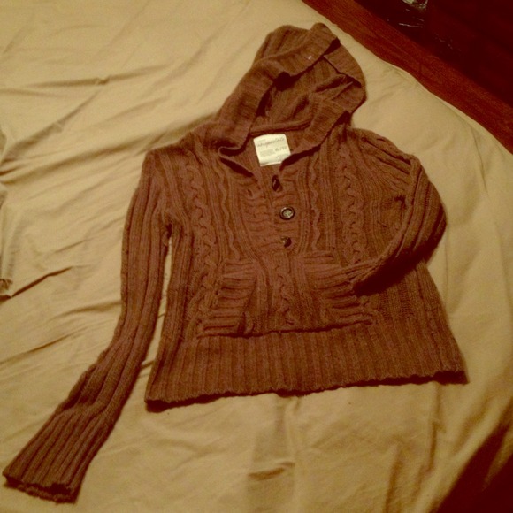 Brown Hooded Sweater