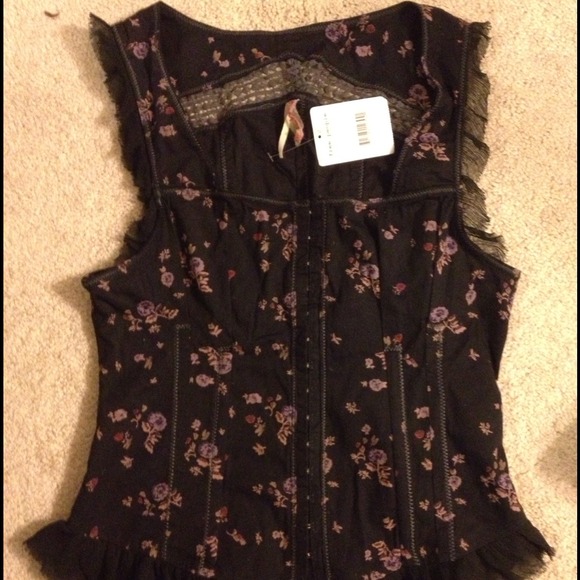 🔹🔹SOLD🔹🔹Free People midnight corset - Picture 2 of 2