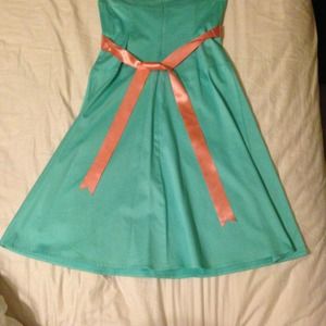 Curtesy teal summer dress
