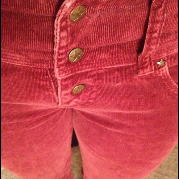 Burgundy colored pants