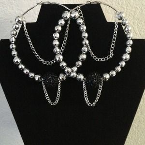 ❌Sold❌jayvljaySilver colored hoops