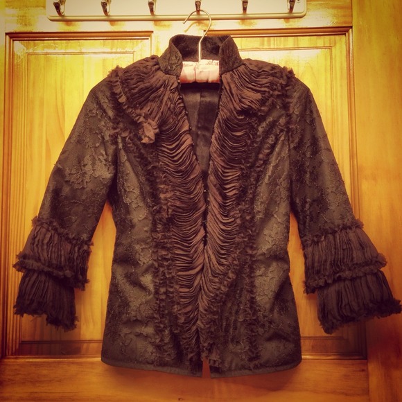 🌺Reduced🌺Barronduquette Black Lace Corset Jacket - Picture 2 of 4